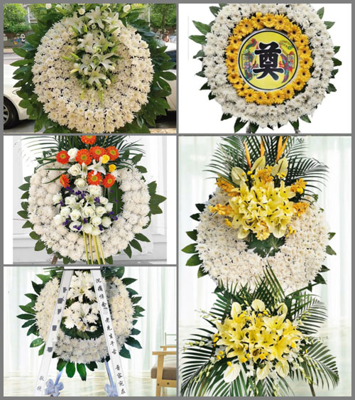 上海金山区山阳镇华新村花圈速递